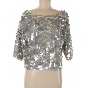 Asos sequin crop top